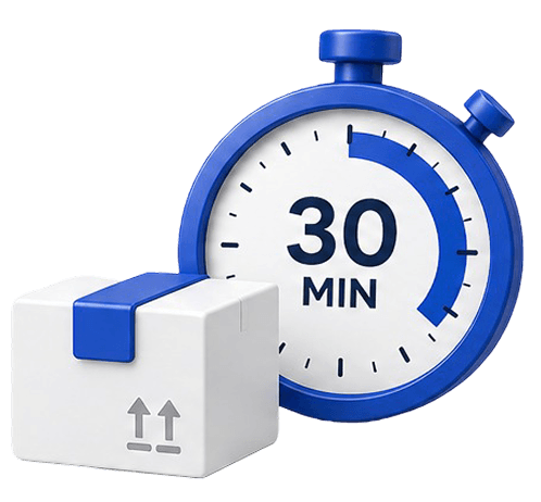 30 minute pickup stopwatch