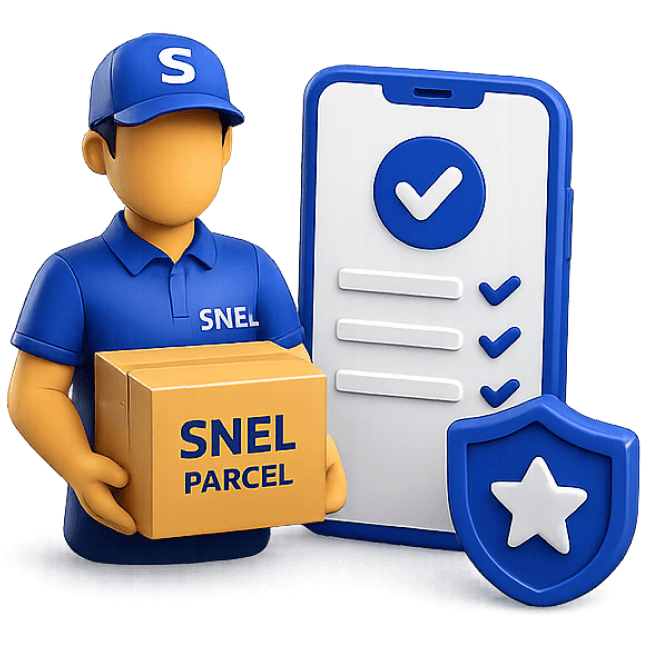 SNEL packers and movers handling boxes and appliances