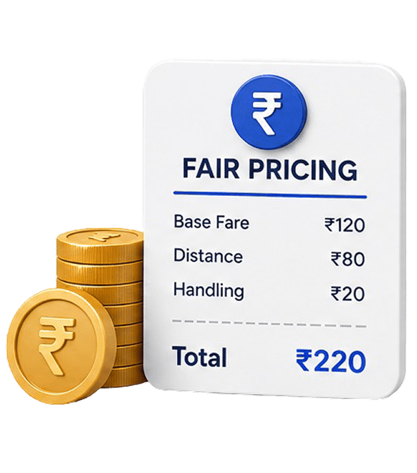 Transparent parcel pricing calculator