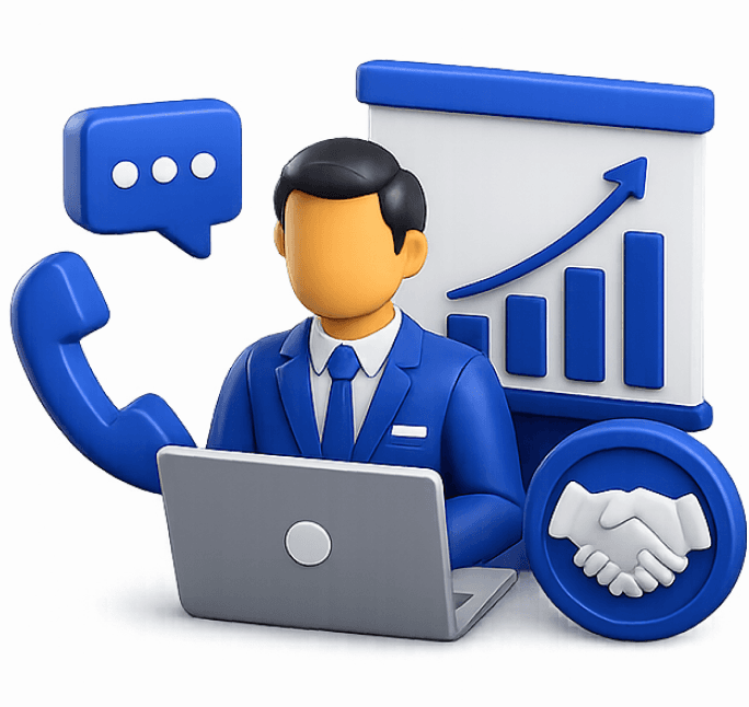 SNEL sales representative discussing logistics solutions with a business owner