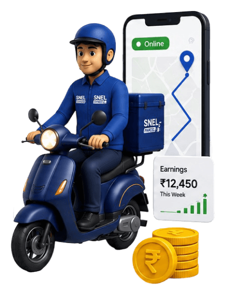 Start Delivering & Earn screen