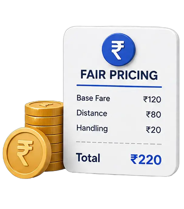 Transparent parcel pricing calculator
