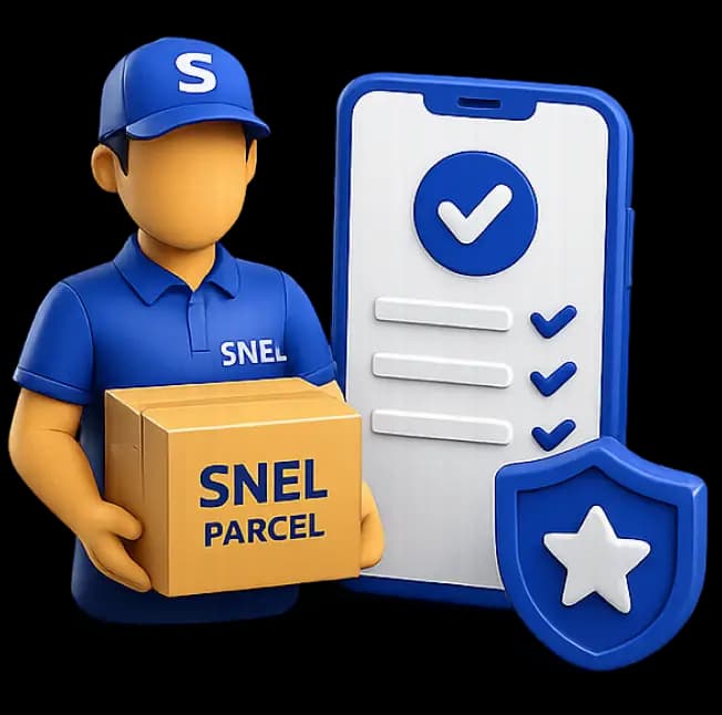 SNEL packers and movers handling boxes and appliances